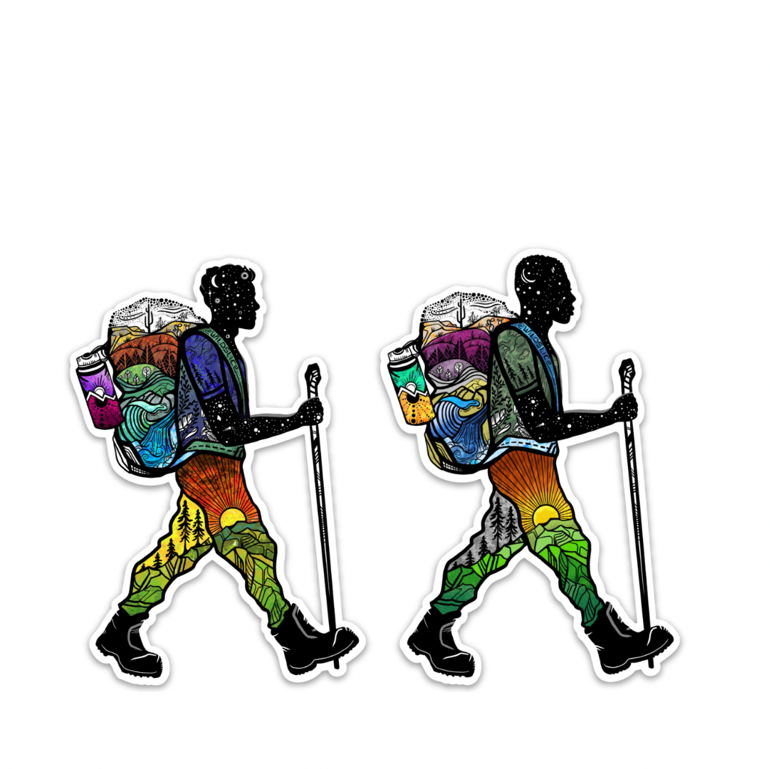 Hiker Guy #2 Stickers