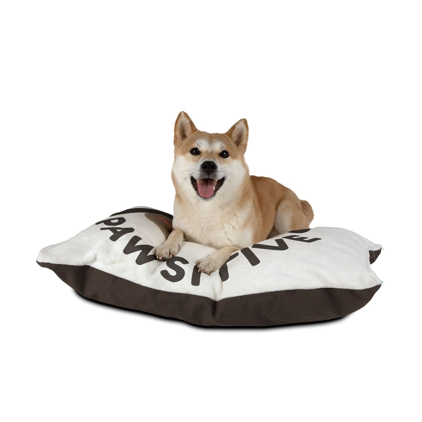 Stay Pawsitive Dog Bed — Cute Winking Pup Pet Bed for Positive Vibes
