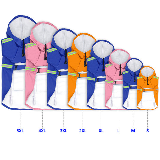 🐶🌧️ Reflective Dog Rain Coat – Waterproof, Windproof & Built for Adventure