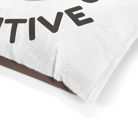 Stay Pawsitive Dog Bed — Cute Winking Pup Pet Bed for Positive Vibes