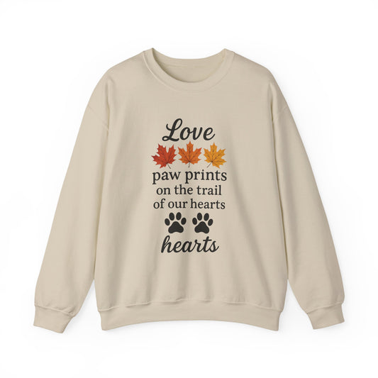 Love Paw Prints Crewneck Sweatshirt