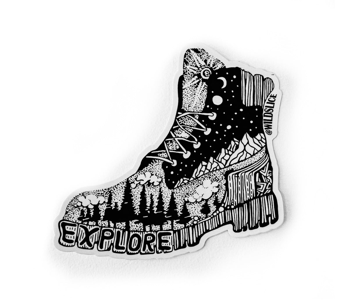 Hiking Boot sticker 3” or 4”
