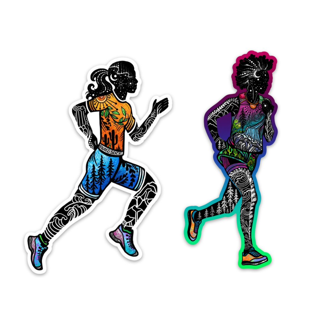 Runner Girl #2 sticker