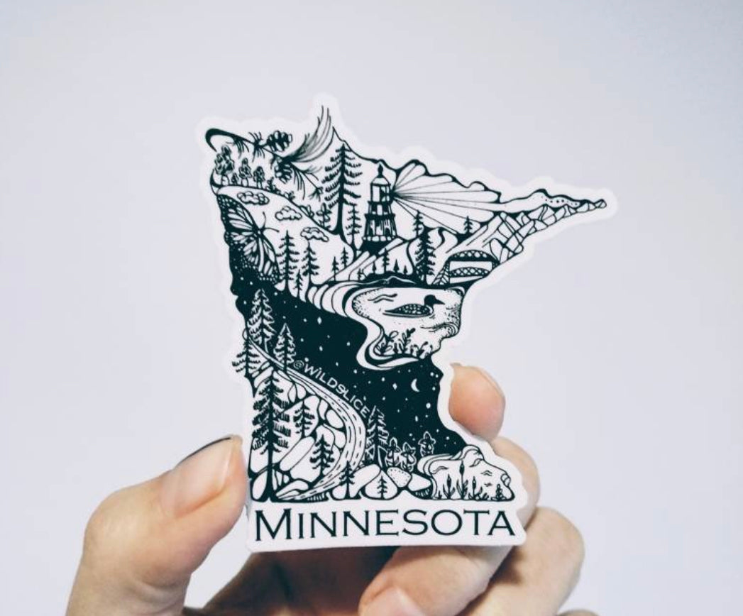 Minnesota State 4" sticker