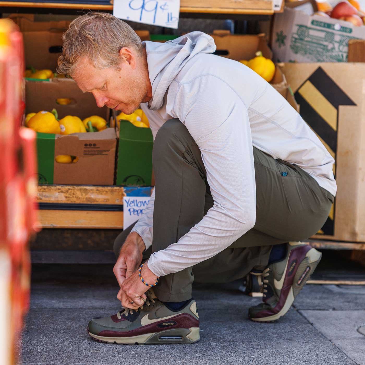 Men's UV Hooded Trail Shirt - Fog