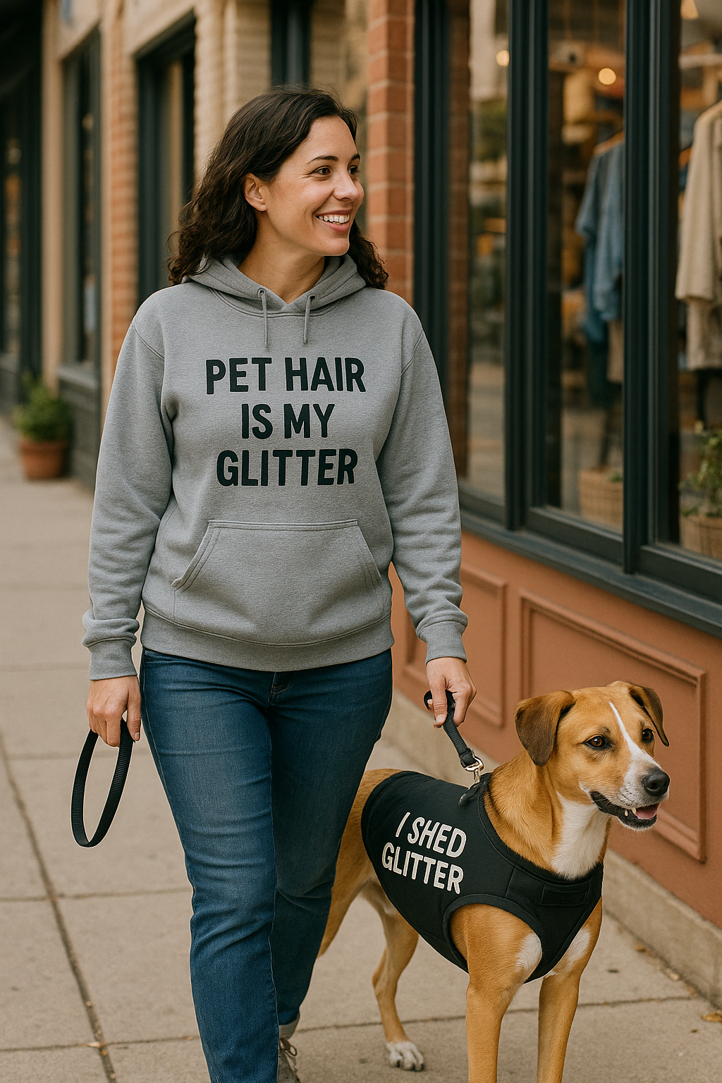 Pet Hair is My Glitter” hoodie—where comfort meets personality.