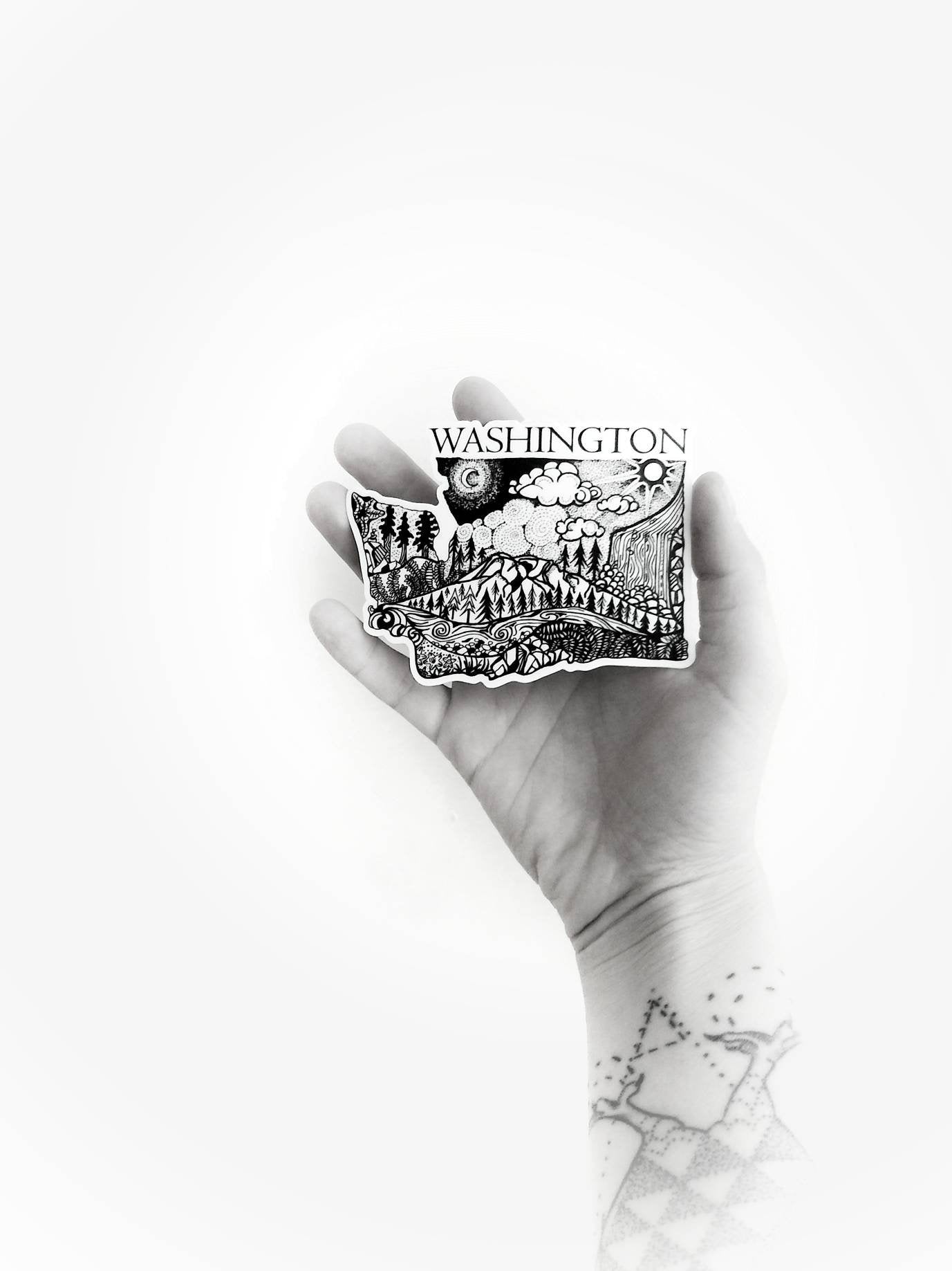 Washington State 4" stickers