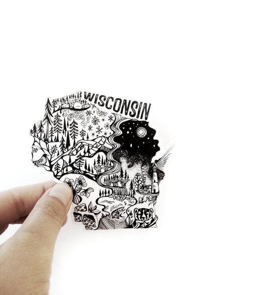 Wisconsin State 4" stickers