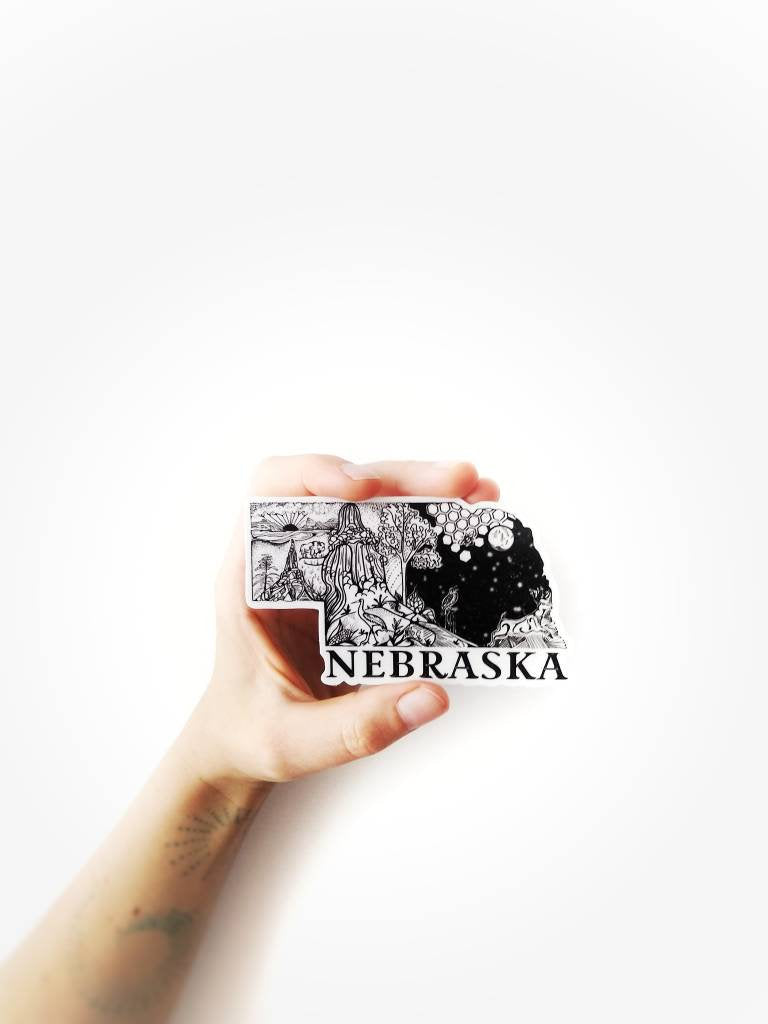 NEBRASKA State 4" sticker