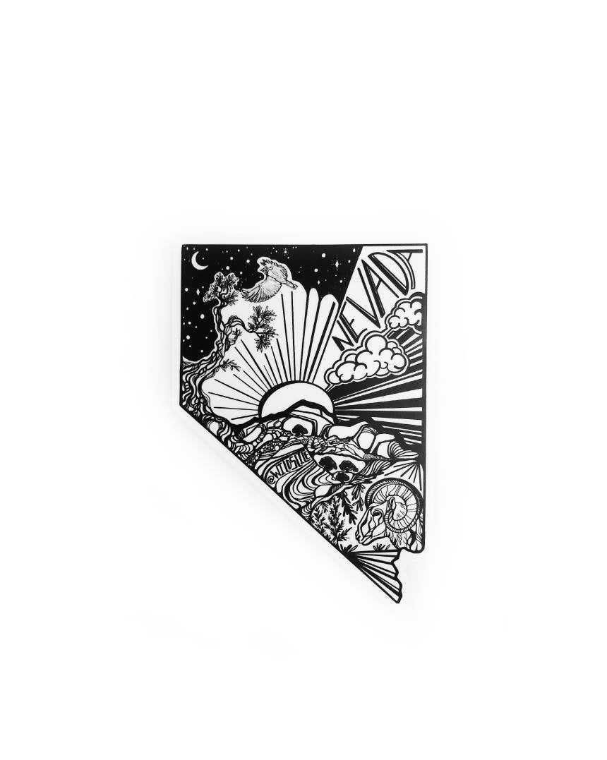 Nevada state 4” sticker