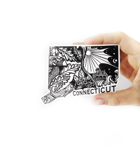 Connecticut State 4" sticker
