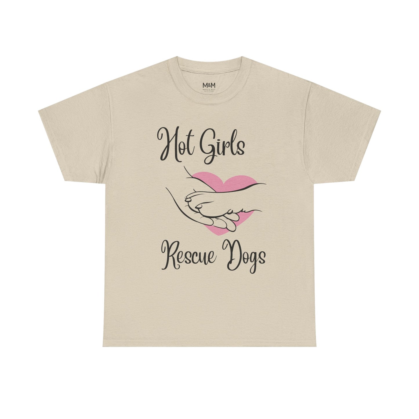 Hot Girls Rescue Dogs T‑Shirt – Trendy Animal Rescue Graphic Tee