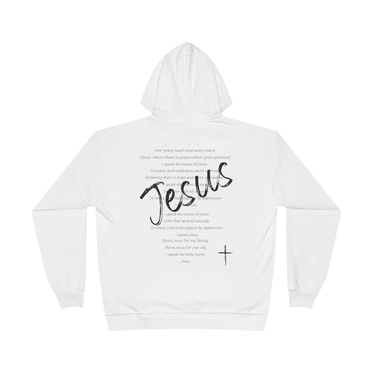 Jesus Heart Cross Hoodie — I speak the Name of Jesus