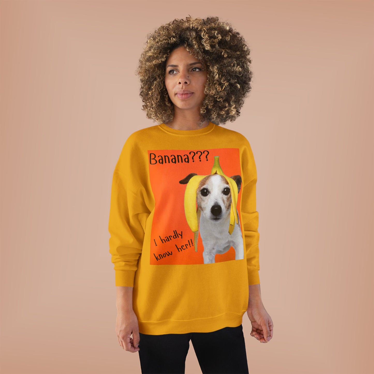 Banana??? I Barely Know Her! Dog Crewneck Sweatshirt