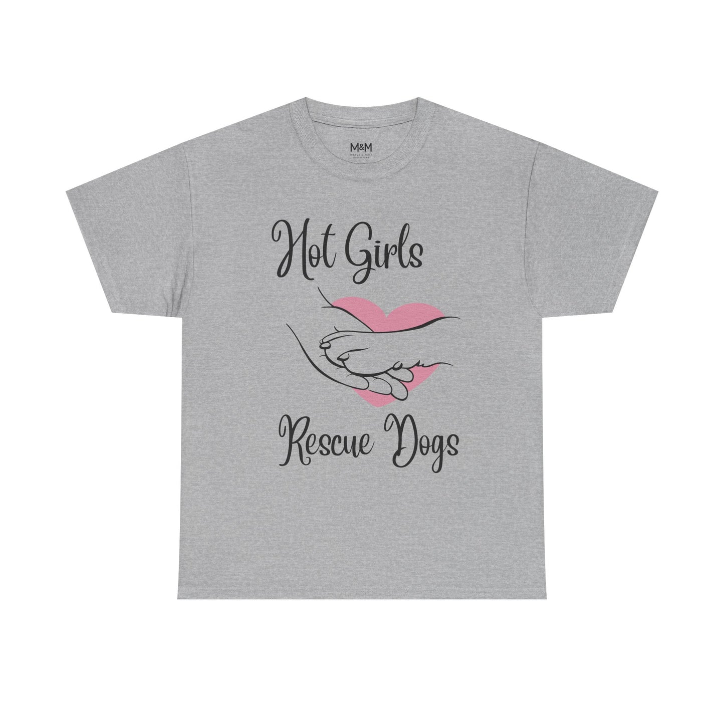 Hot Girls Rescue Dogs T‑Shirt – Trendy Animal Rescue Graphic Tee