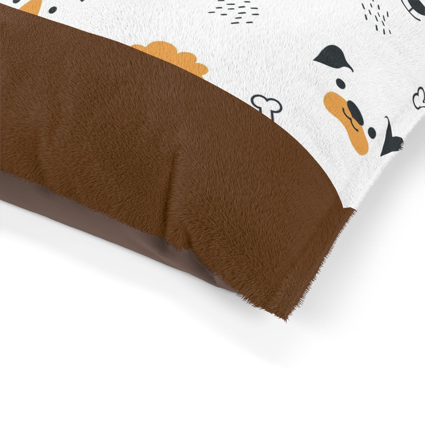 Best Friends Dog Pet Bed — Cozy Plush Rectangular Pillow for Small & Medium Dogs