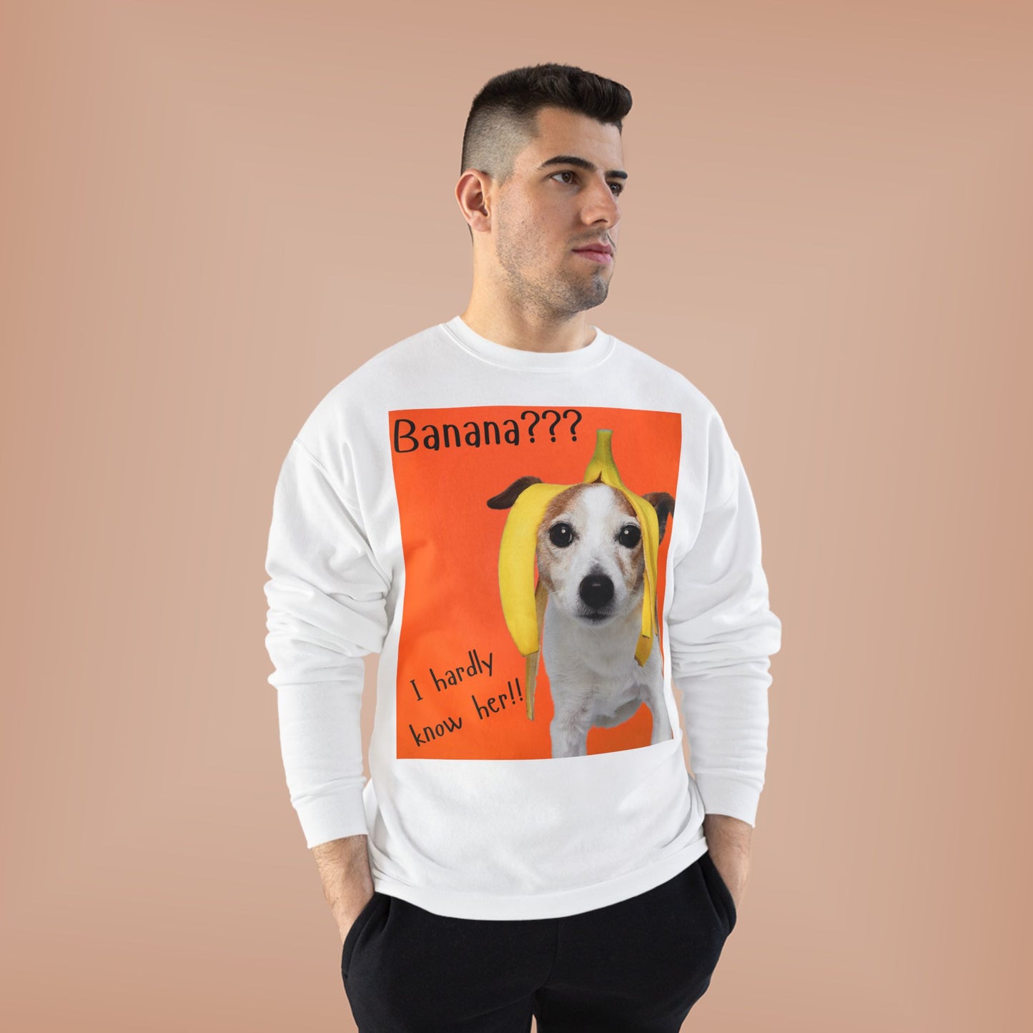 Banana??? I Barely Know Her! Dog Crewneck Sweatshirt