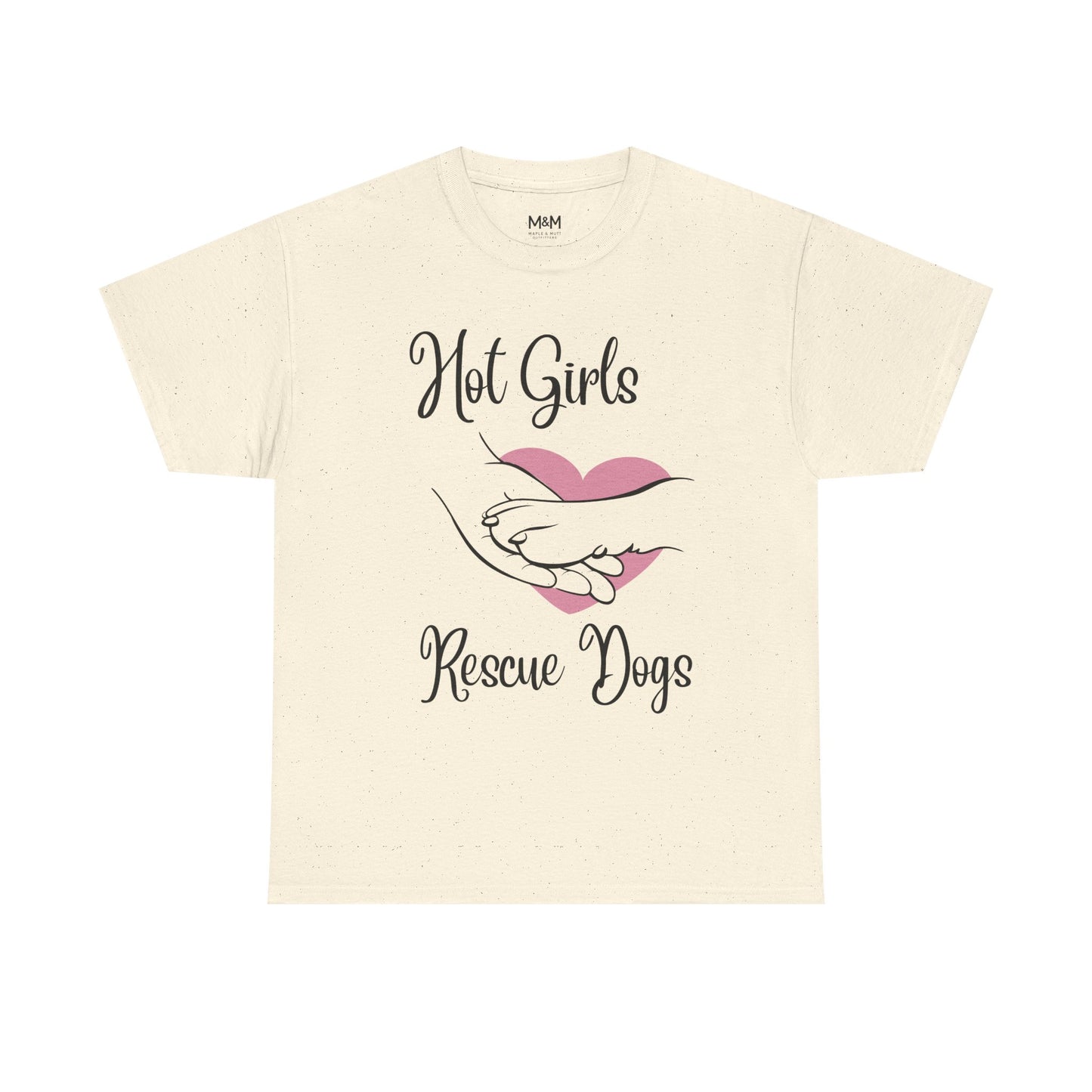 Hot Girls Rescue Dogs T‑Shirt – Trendy Animal Rescue Graphic Tee