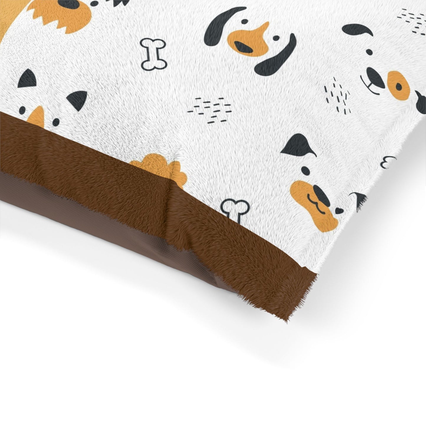 Best Friends Dog Pet Bed — Cozy Plush Rectangular Pillow for Small & Medium Dogs