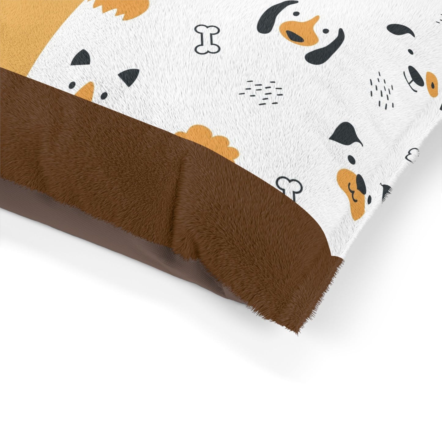 Best Friends Dog Pet Bed — Cozy Plush Rectangular Pillow for Small & Medium Dogs