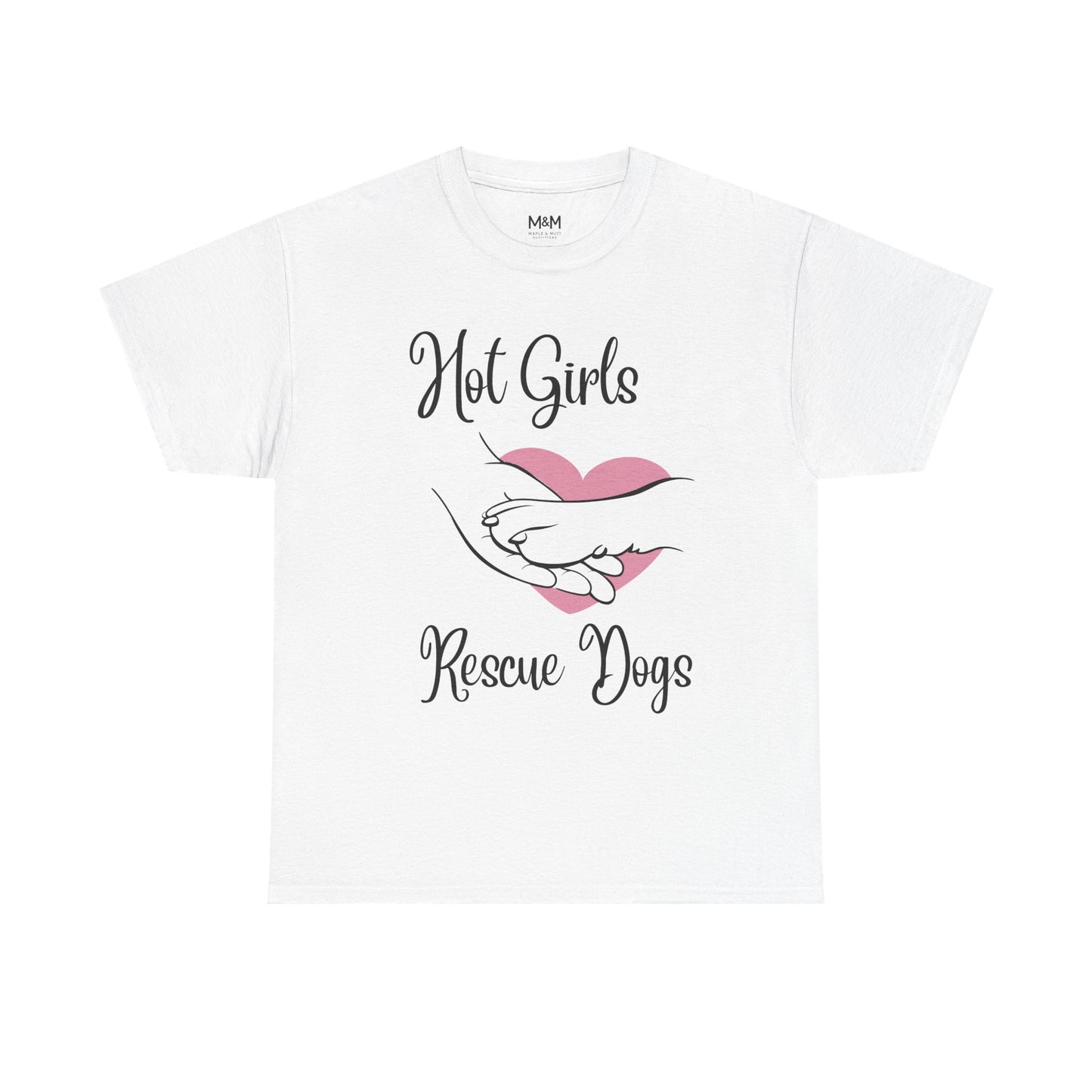 Hot Girls Rescue Dogs T‑Shirt – Trendy Animal Rescue Graphic Tee