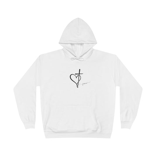 Jesus Heart Cross Hoodie — I speak the Name of Jesus
