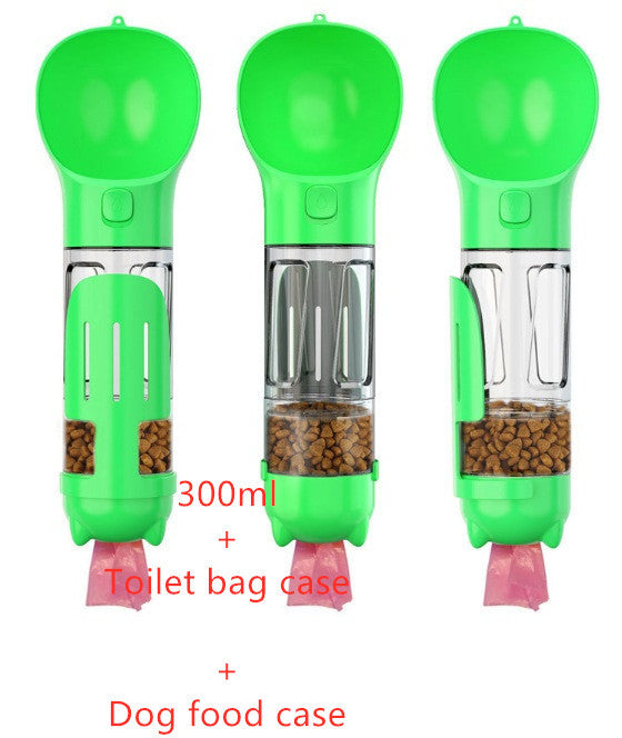 Travel 3 In 1 Dog Water Bottle Feeder Bowl Garbage Bag Storage Portable Pet Outdoor Travel 3 In 1 Dog Water Bottle
