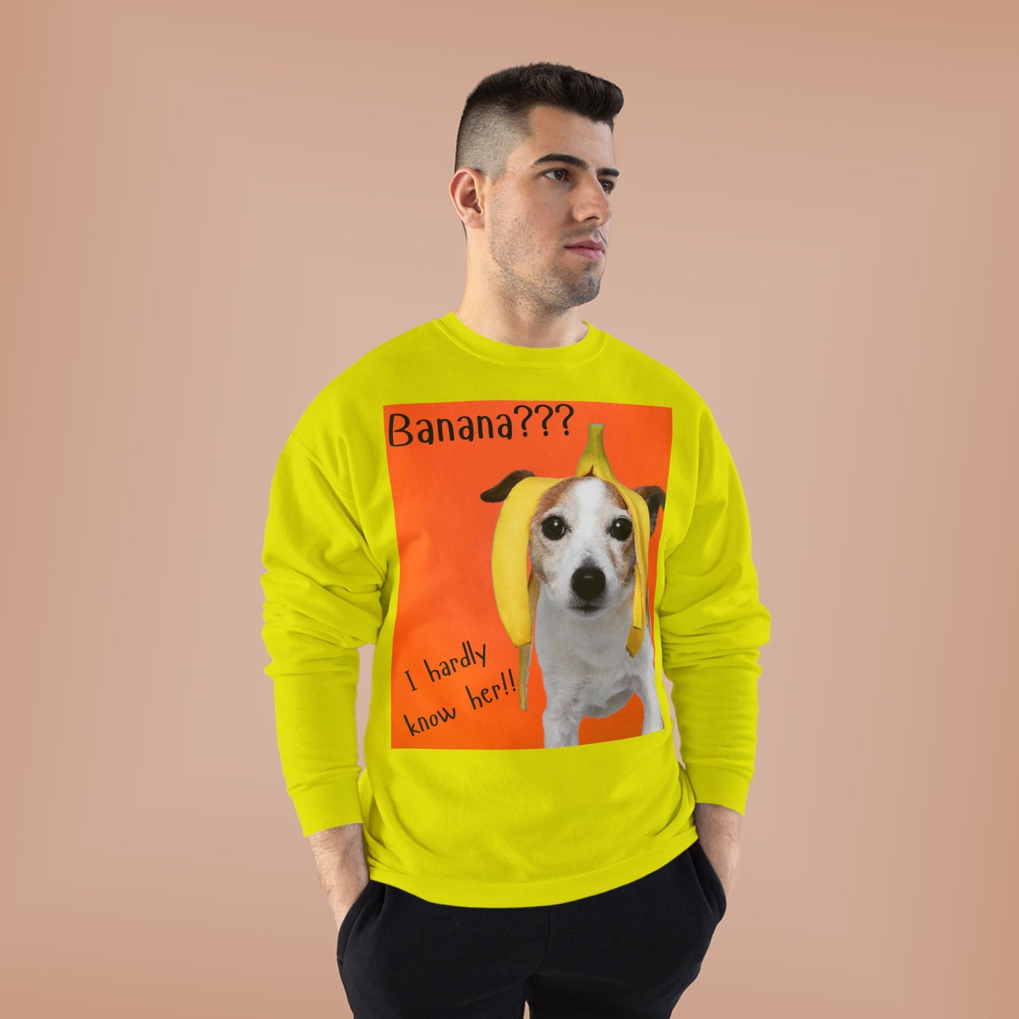 Banana??? I Barely Know Her! Dog Crewneck Sweatshirt