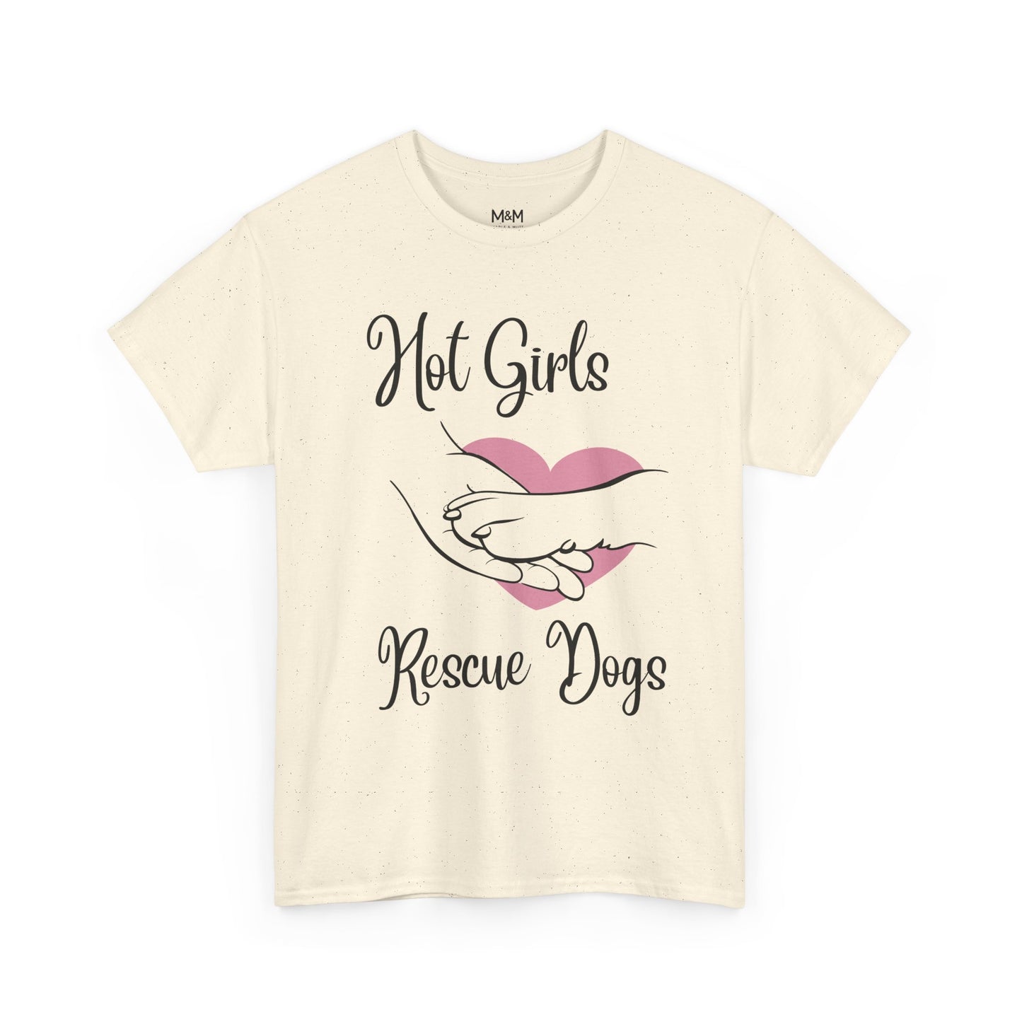 Hot Girls Rescue Dogs T‑Shirt – Trendy Animal Rescue Graphic Tee