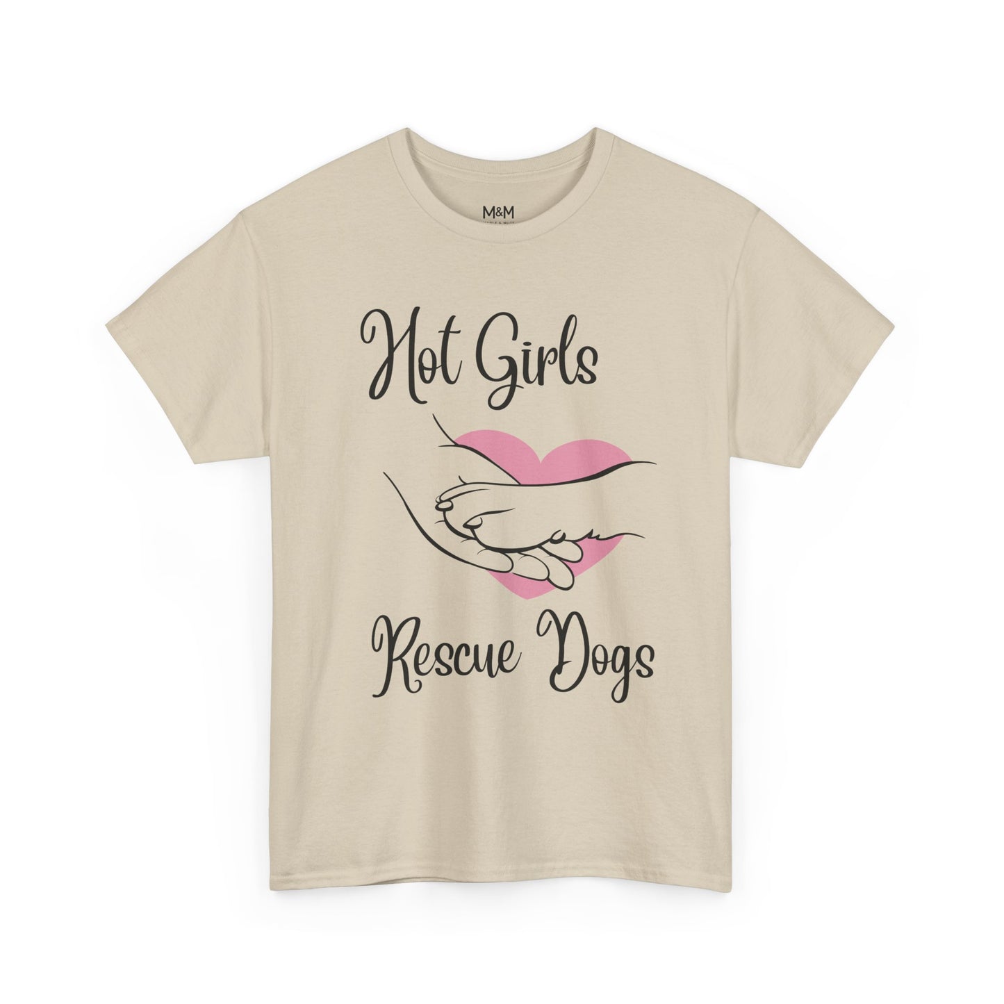 Hot Girls Rescue Dogs T‑Shirt – Trendy Animal Rescue Graphic Tee