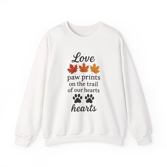Love Paw Prints Crewneck Sweatshirt