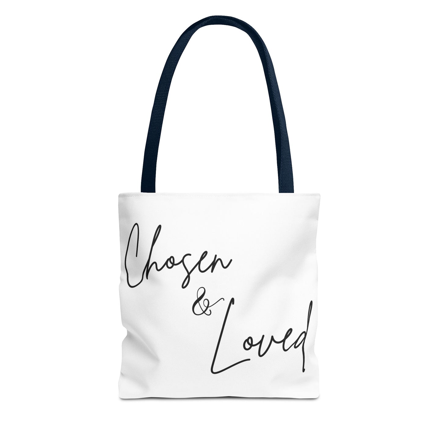 Chosen and Loved Tote Bag — Inspirational All-Over Print Tote