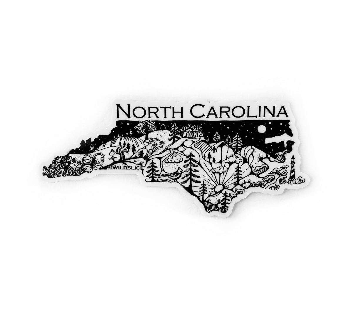 North Carolina State  4" sticker