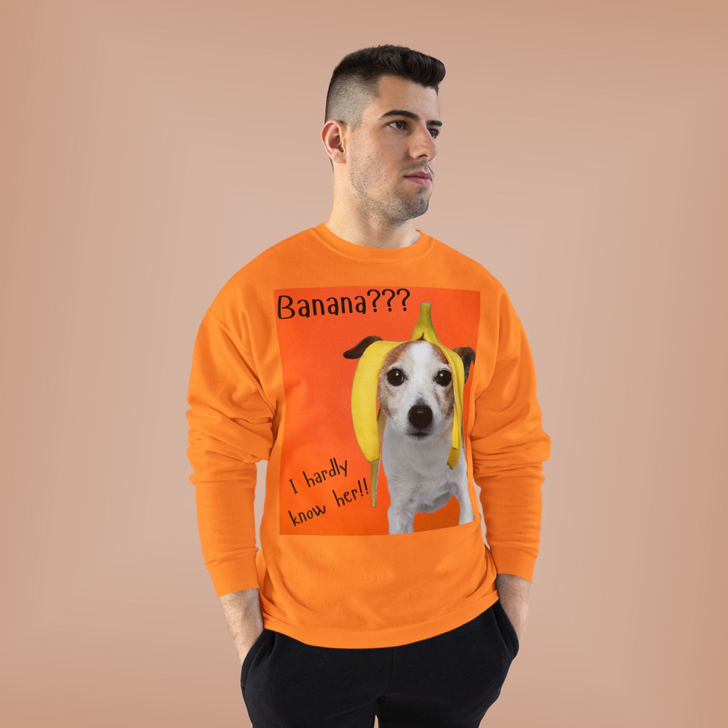 Banana??? I Barely Know Her! Dog Crewneck Sweatshirt