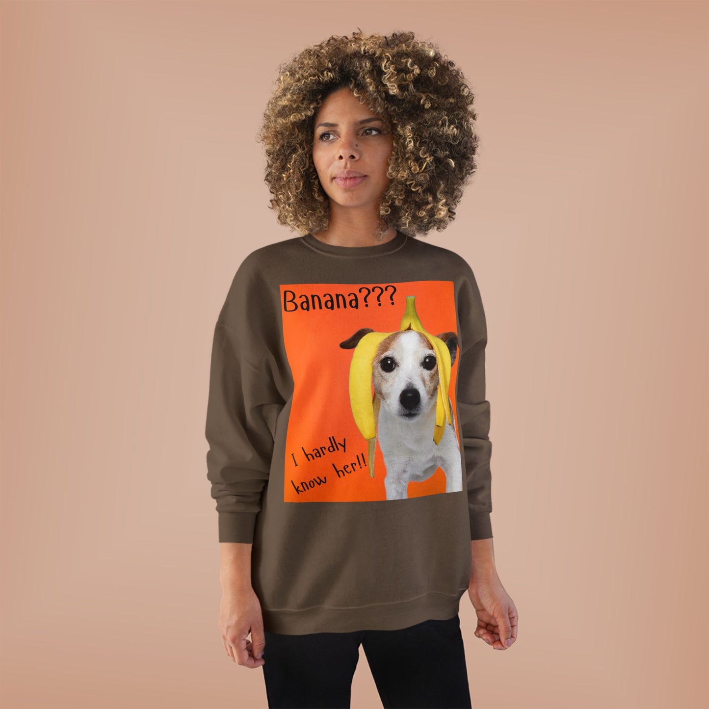 Banana??? I Barely Know Her! Dog Crewneck Sweatshirt