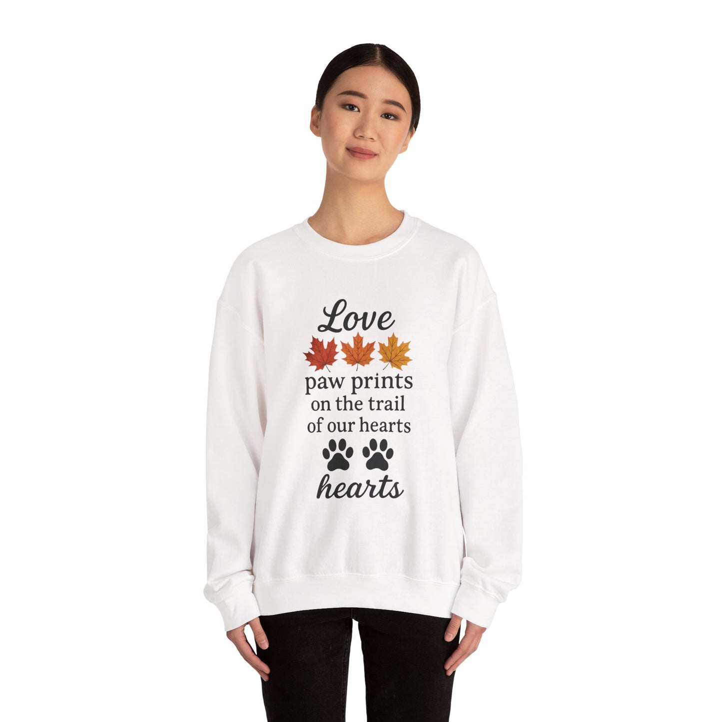 Love Paw Prints Crewneck Sweatshirt