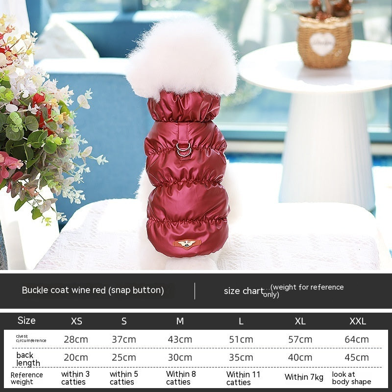 Dog Puffer Vest with Buckle