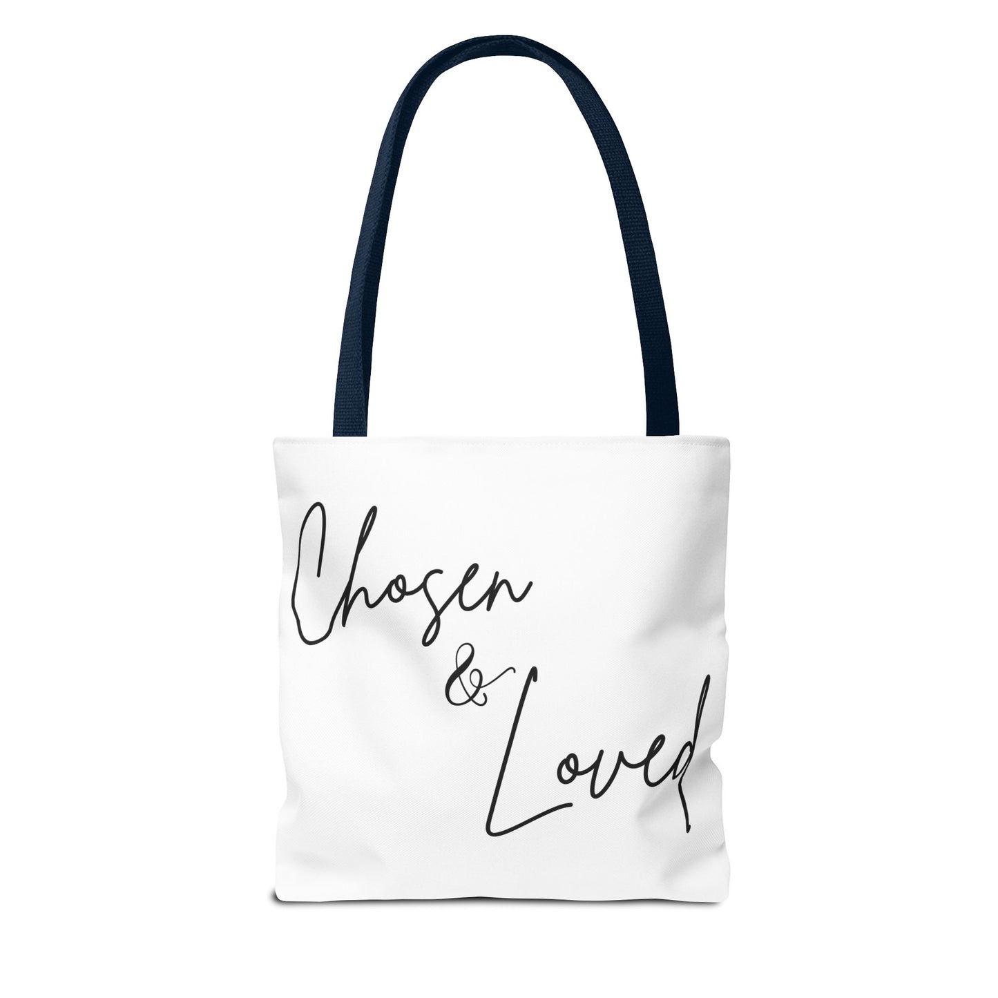 Chosen and Loved Tote Bag — Inspirational All-Over Print Tote