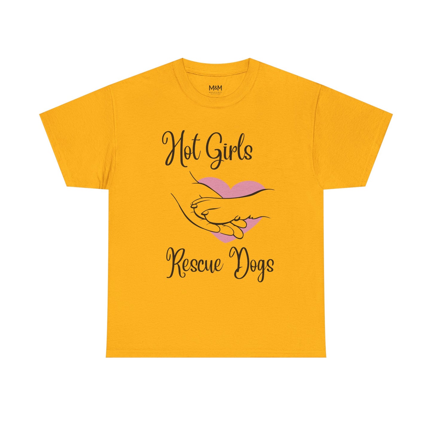 Hot Girls Rescue Dogs T‑Shirt – Trendy Animal Rescue Graphic Tee