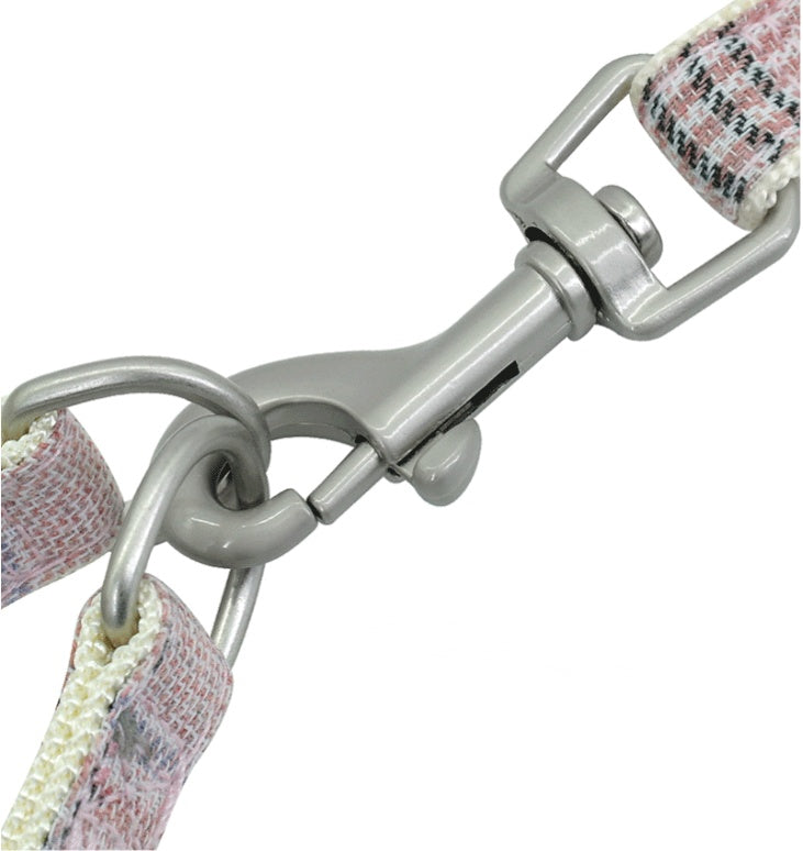 🐶 Plaid Cute Dog Harness with Poo bag attached