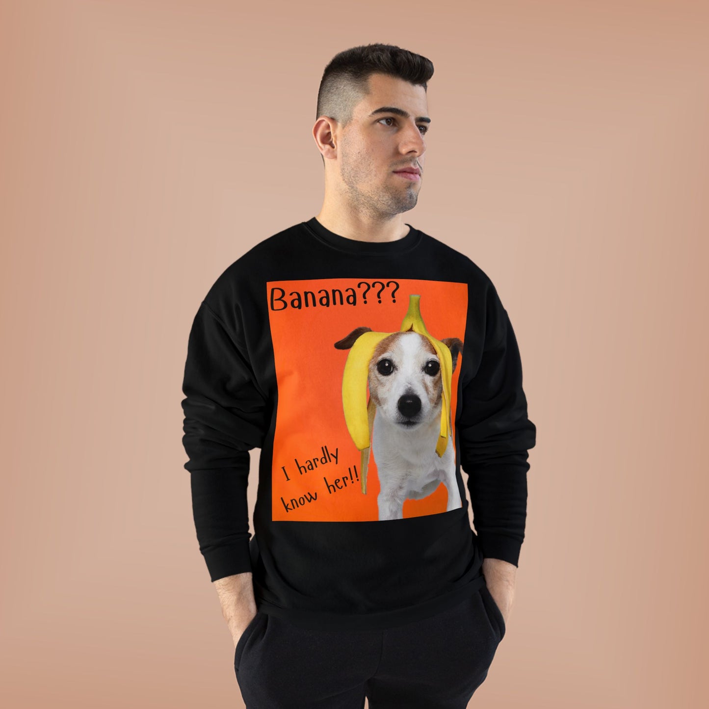 Banana??? I Barely Know Her! Dog Crewneck Sweatshirt