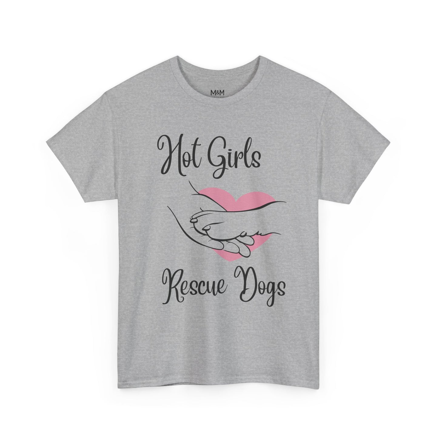 Hot Girls Rescue Dogs T‑Shirt – Trendy Animal Rescue Graphic Tee