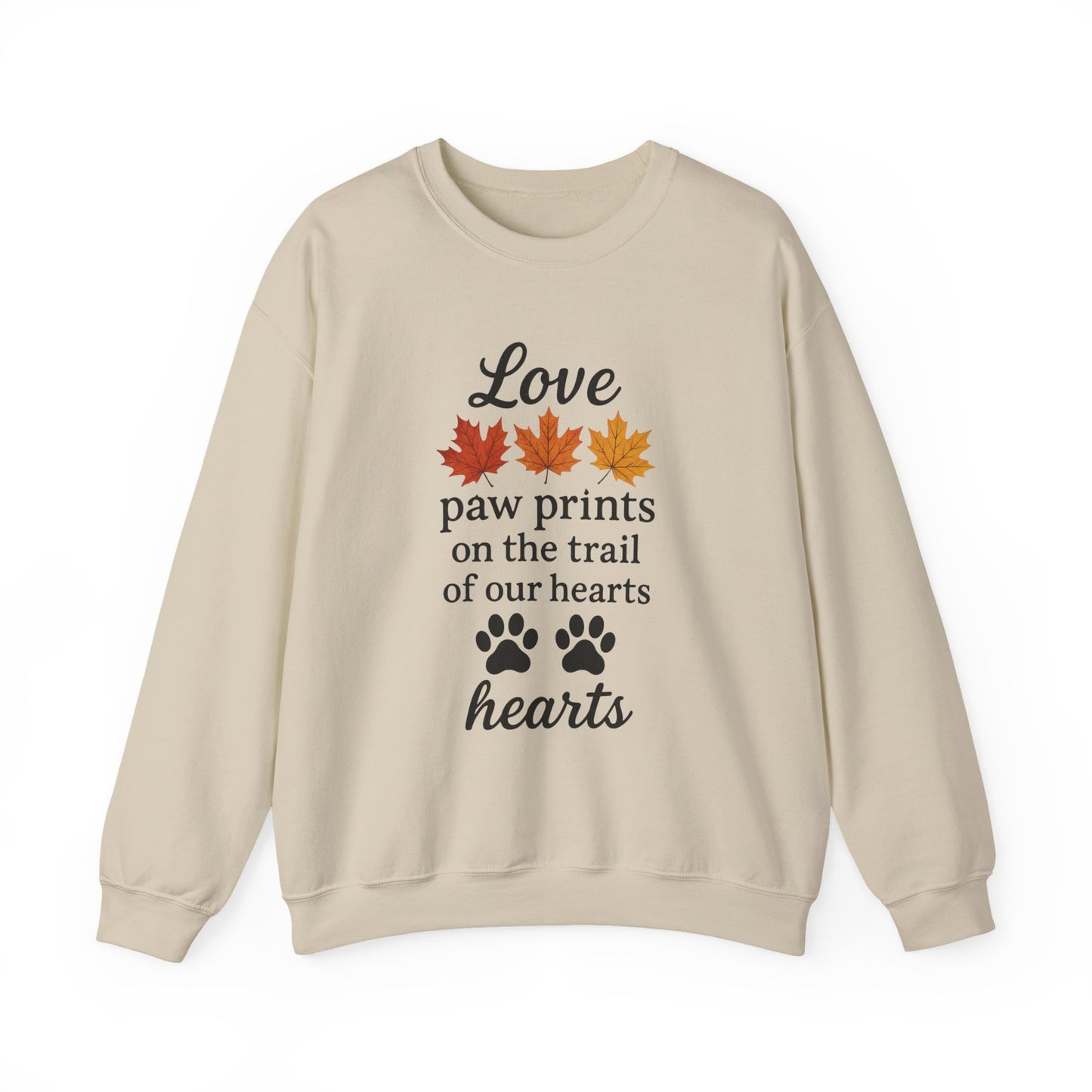 Love Paw Prints Crewneck Sweatshirt