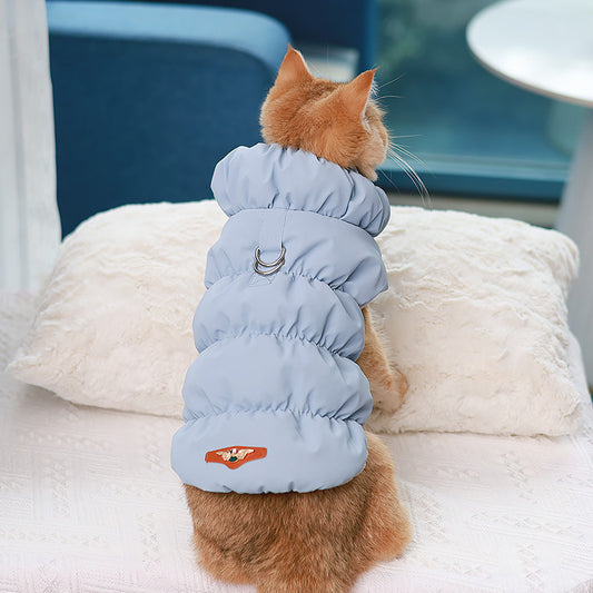 Dog Puffer Vest with Buckle