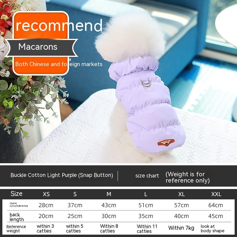 Dog Puffer Vest with Buckle