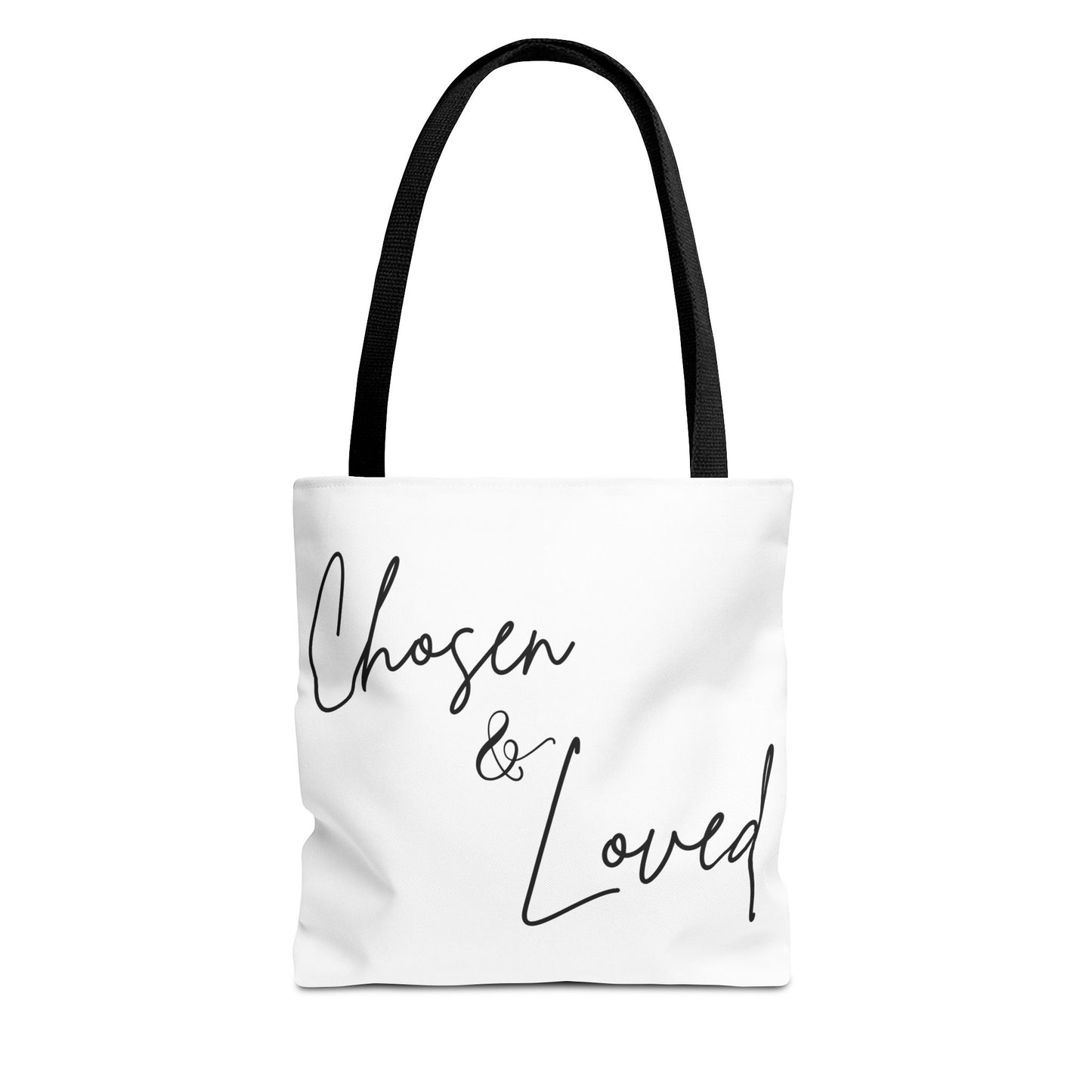 Chosen and Loved Tote Bag — Inspirational All-Over Print Tote