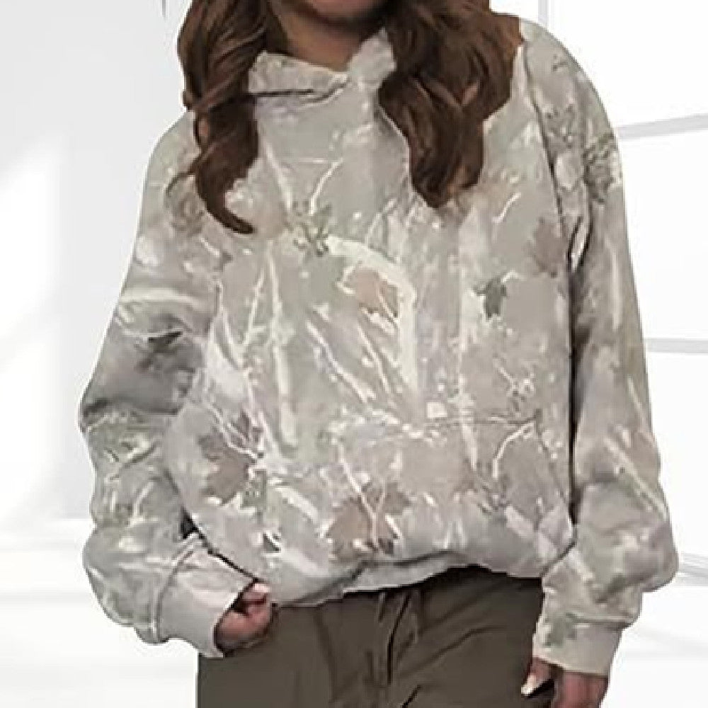 Camo Women's Fashion Casual Pocket Top