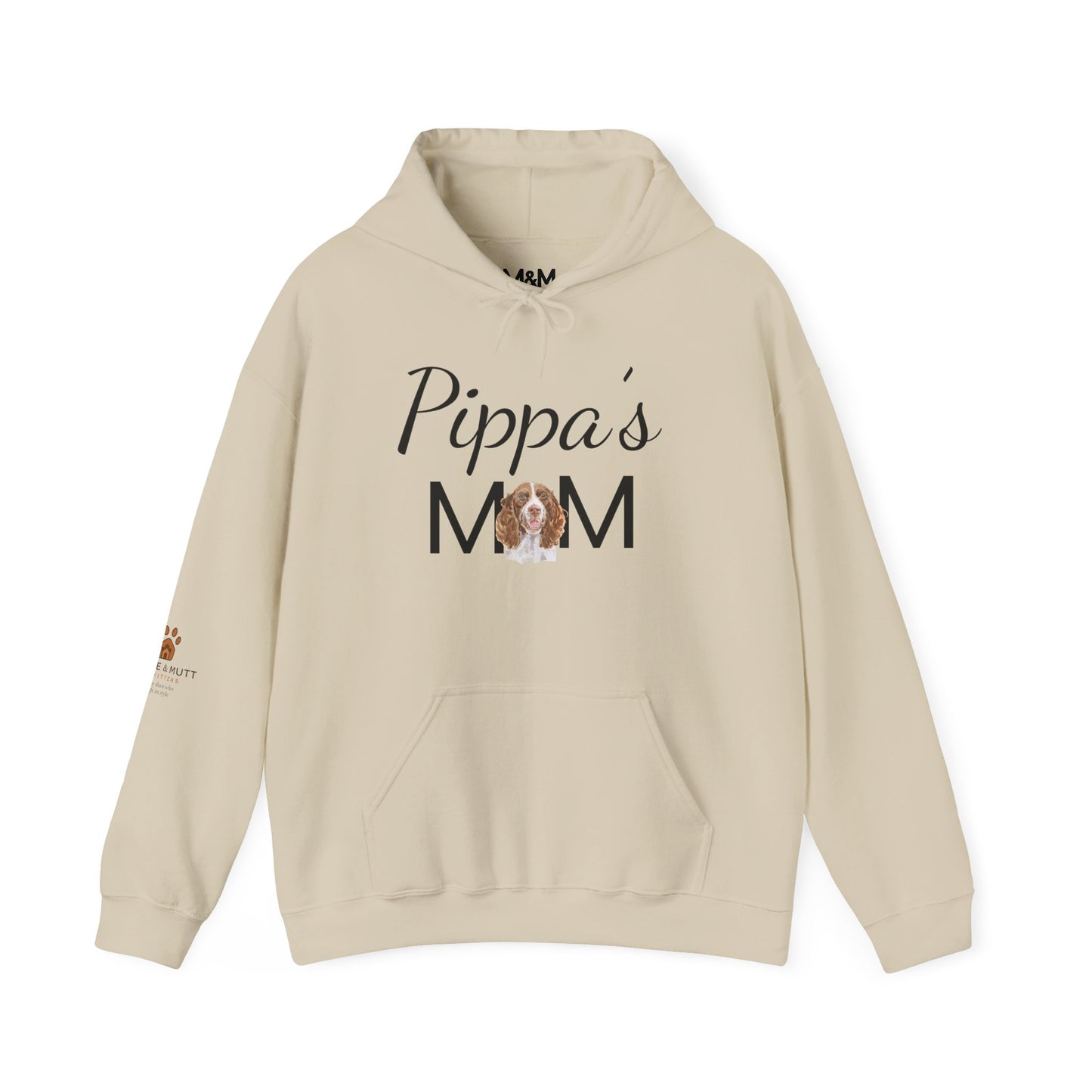 Pet Mom Hoodie – “Pippa’s Mom” Personalized Dog Mom Sweatshirt