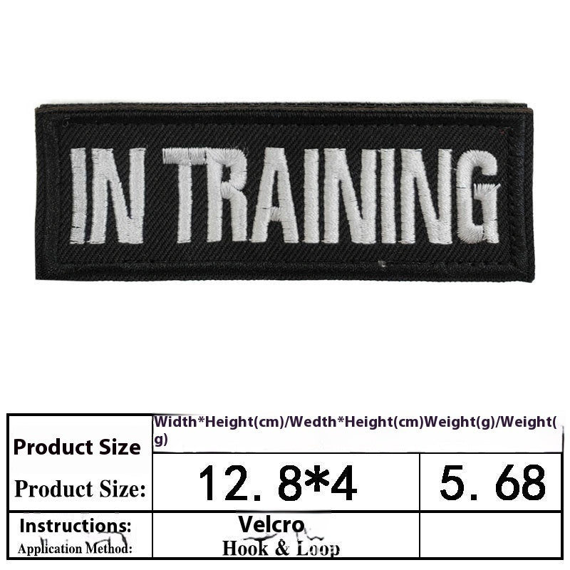 Pet Dog Accessories Embroidered Velcro New Pet Clothing Decorative Sticker Computer Embroidery Chapter