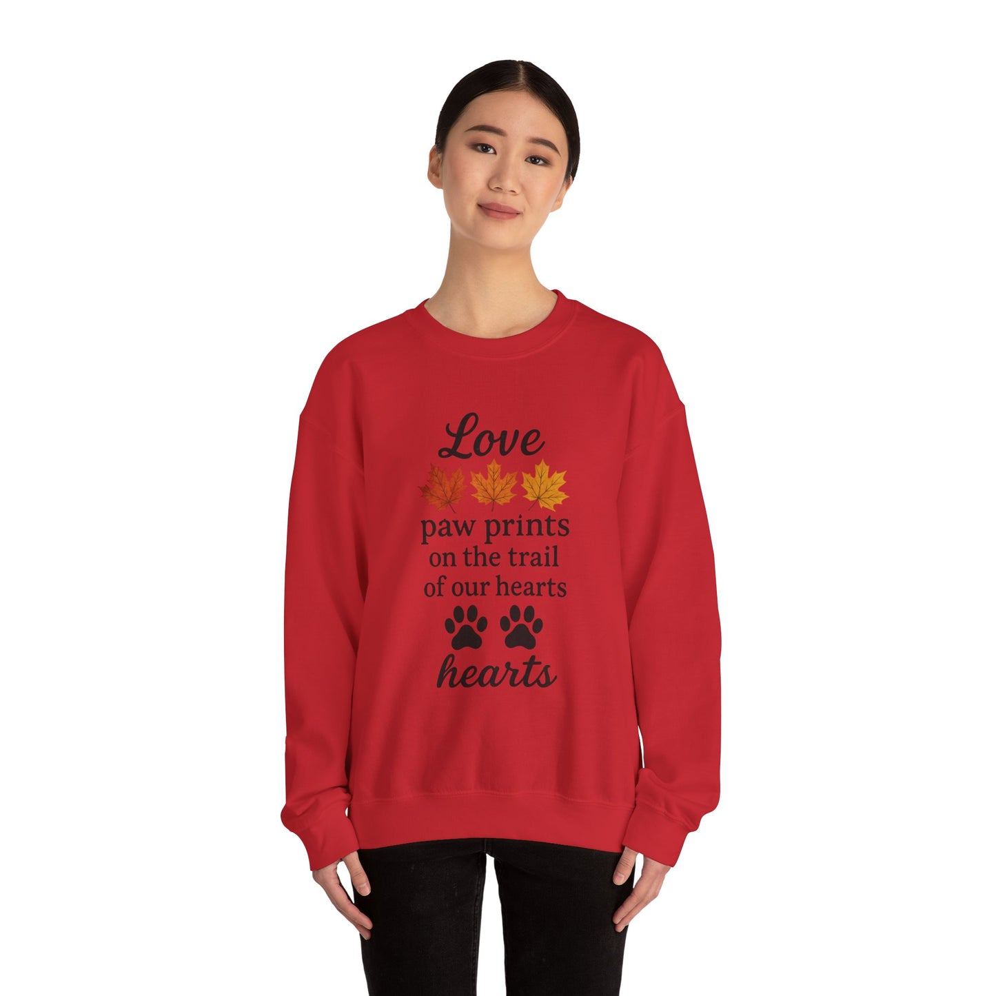 Love Paw Prints Crewneck Sweatshirt